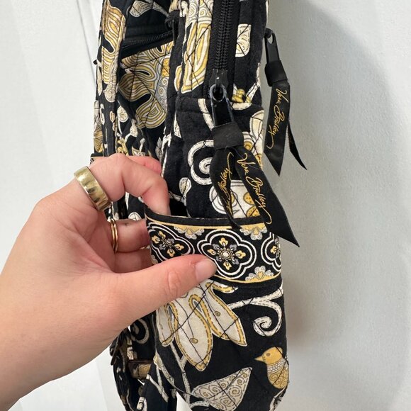 Vintage Vera Bradley Backpack in Yellow Bird Pattern